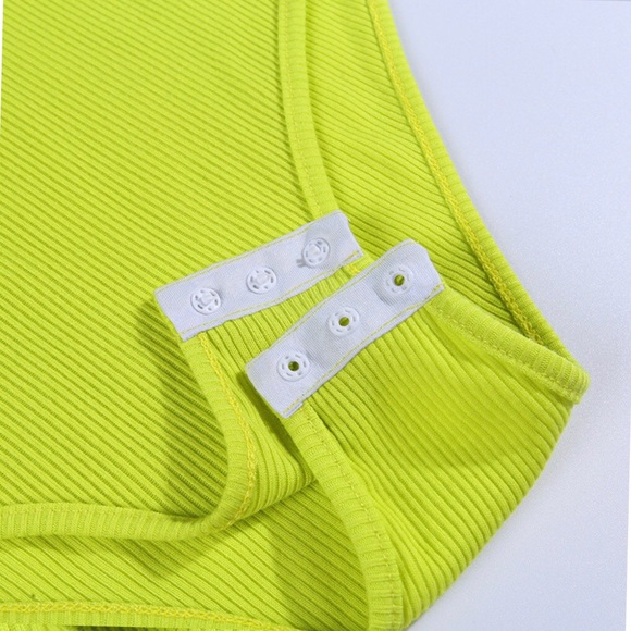 NWT Trendy Neon Yellow Bodysuit - Picture 5 of 5